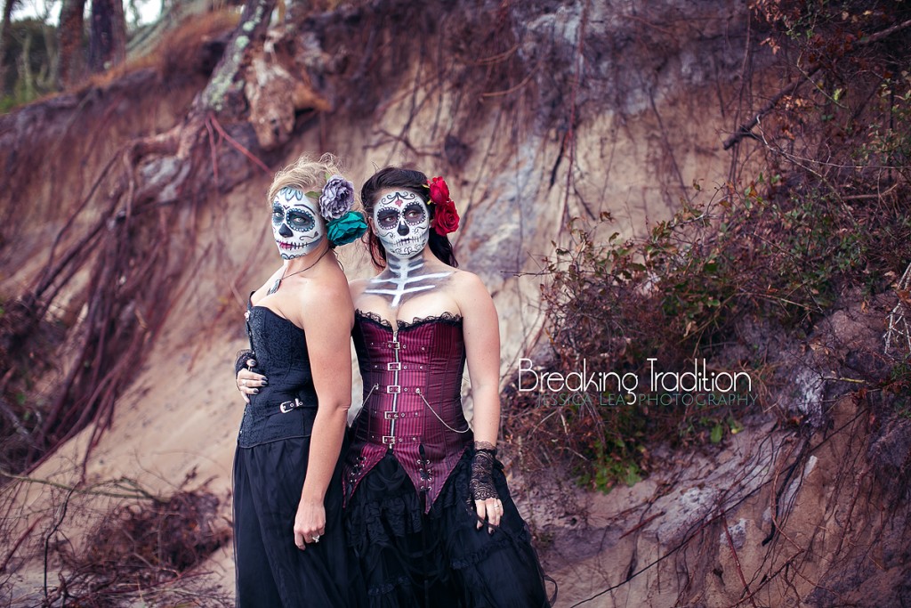 Sugar Skulls Makeup Ideas, Day of the Dead, Dia de los Muertos, Halloween Makup ideas, Jacksonville Big Talbot Island Photographer, Conceptual Photography