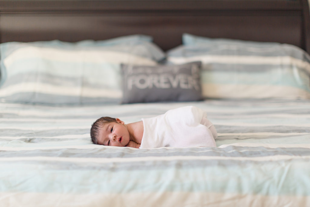 special forever pillow with newborn