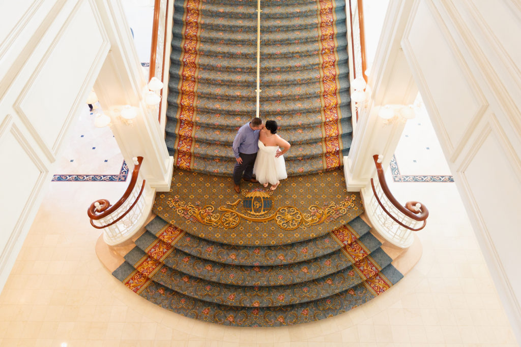 Disney Engagement Session Grand Floridian stair case