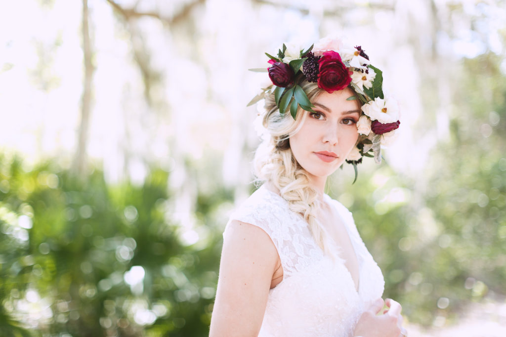 Bride with Flower Crown